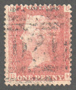 Great Britain Scott 33 Used Plate 140 - BH - Click Image to Close